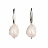 Freshwater Pearl & Silver 'Seahorse' Drop Earrings - Dracakis Jewellers
